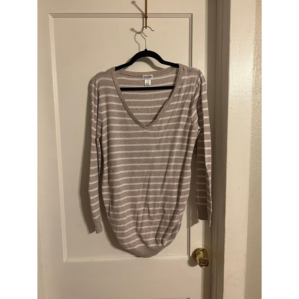 Motherhood Maternity Striped Long sleeve Lightweight Thermal Size XL